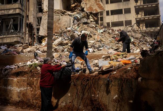 Aftermath of Israeli strikes in Beirut