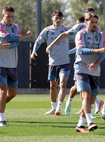 Rijeka: Trening hrvatske nogometne reprezentacije na Rujevici