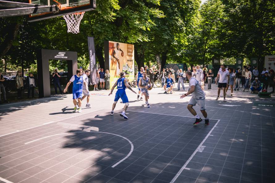 Skechers košarkaški timovi zagrijali su beton Mažuranca ususret Sunset Sports Festivalu