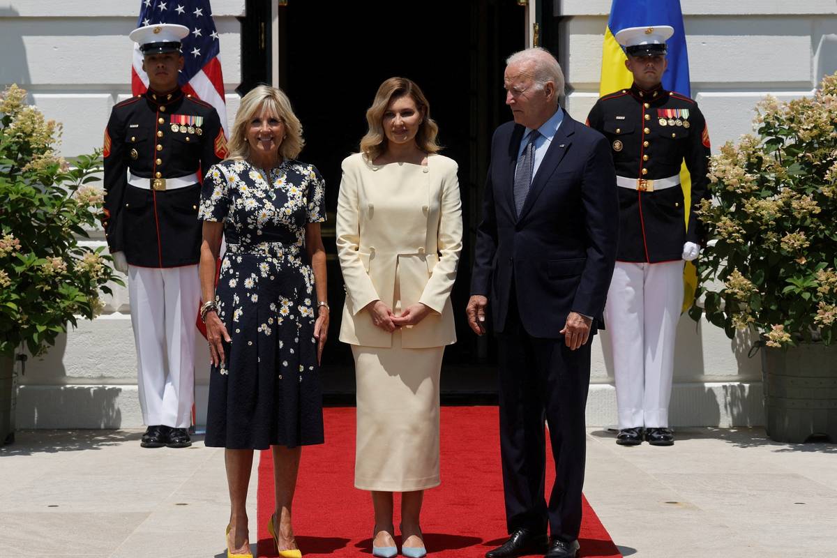 Joe i Jill Biden u Bijeloj kući dočekali prvu damu Ukrajine