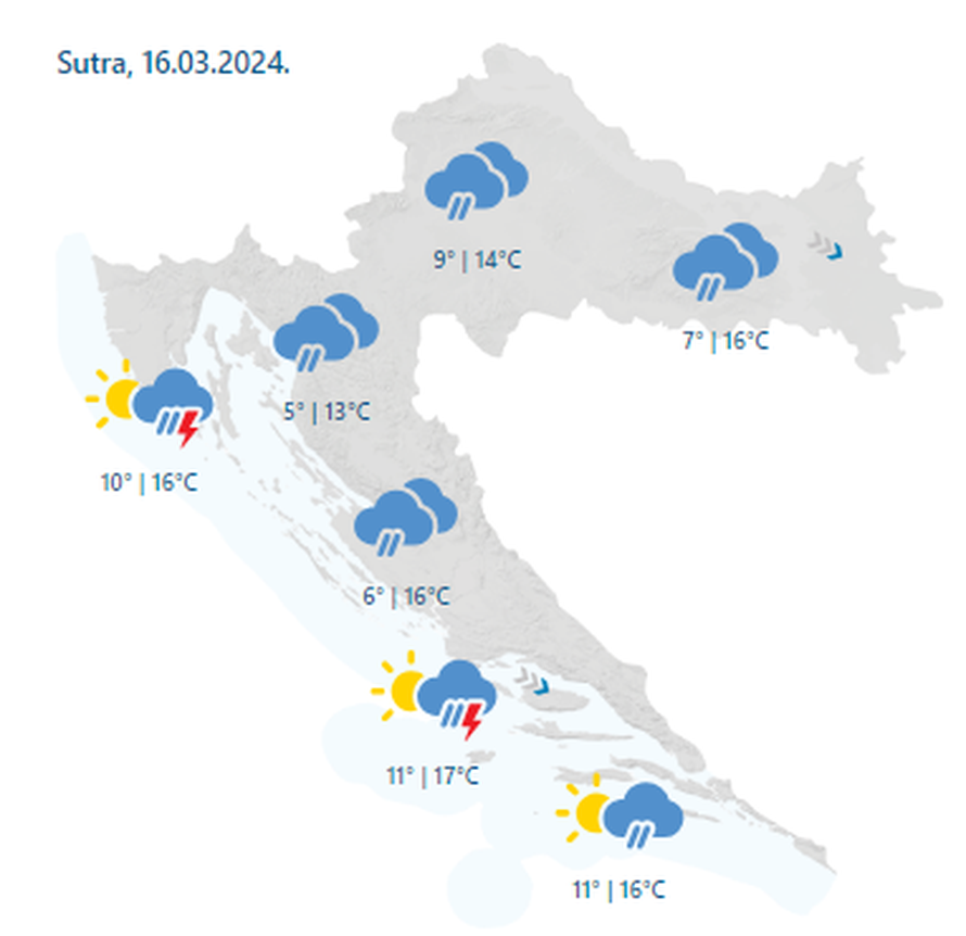 Danas temperature i do 20 °C, za vikend stiže nova promjena