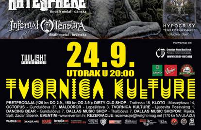 Metal legende Hypocrisy 24. rujna u zagrebačkoj Tvornici