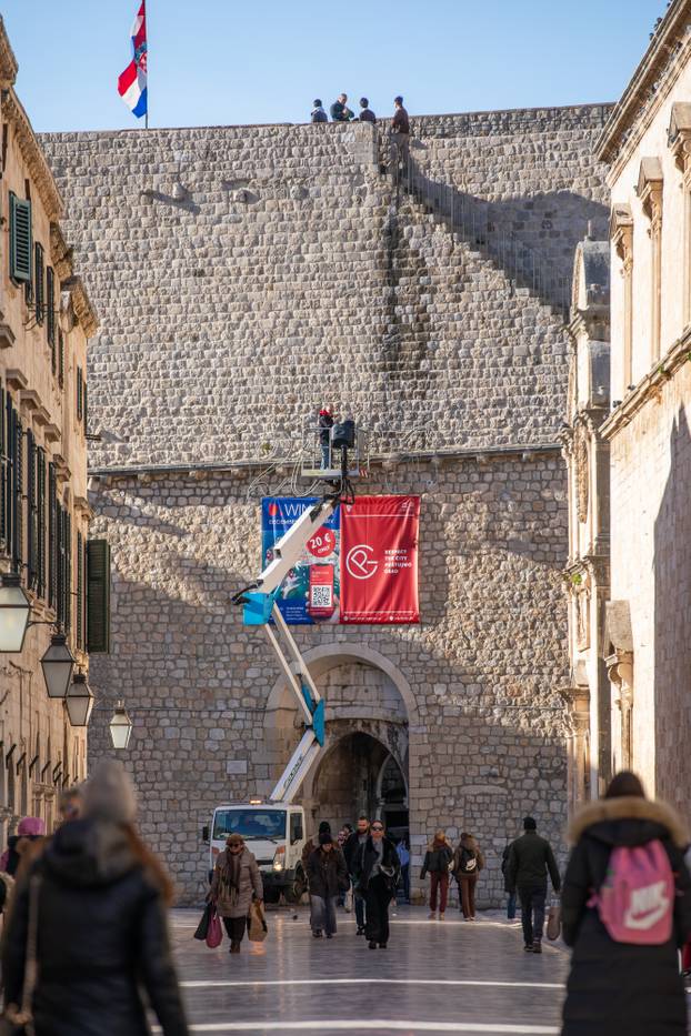 Sunčano i hladno vrijeme u Dubrovniku
