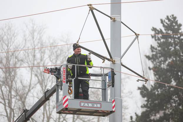 Radovi na Sarajevskoj cesti, proširenje ceste i gradnja nove tramvajske rute