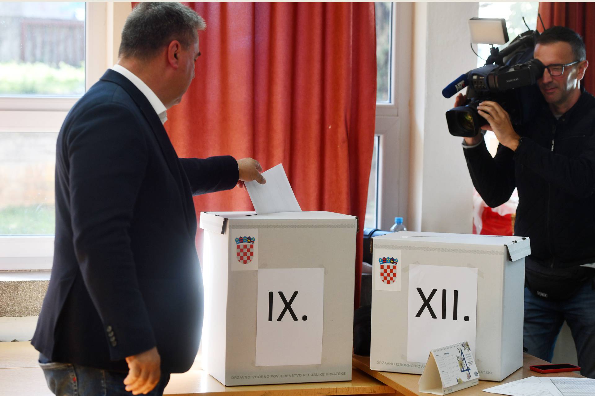 Sibenik: Franko Vidovic glasovao na izborima