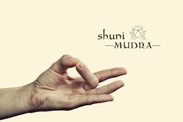 Shuni mudra. 