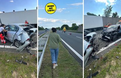 FOTO Nova teška nesreća na A3 kod Samobora. Smrskani auti, stigao i medicinski helikopter