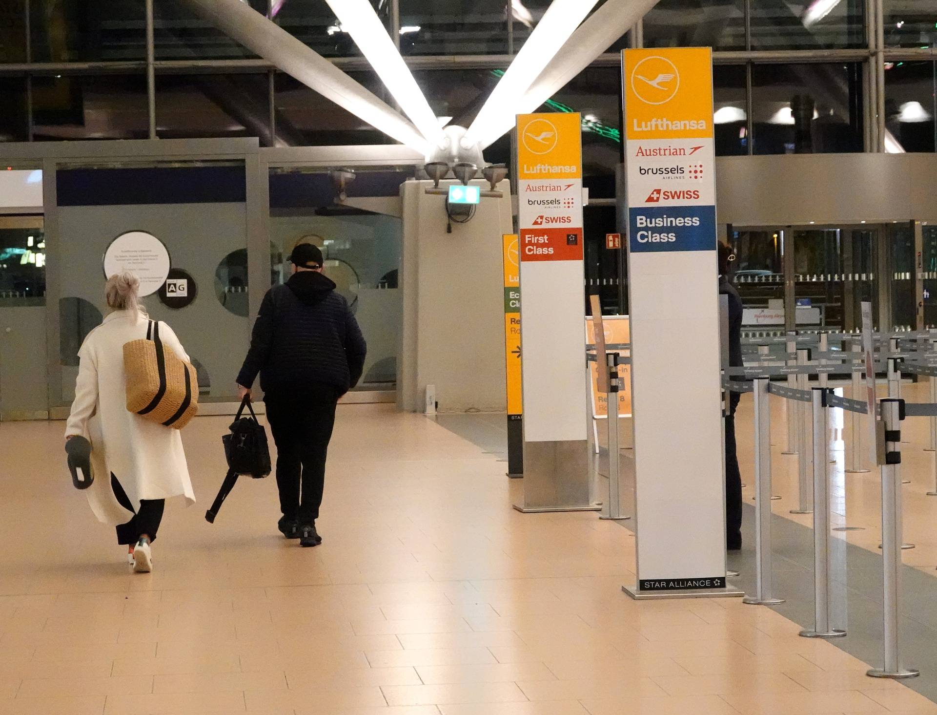 Verdi warning strike by Lufthansa ground staff - Hamburg