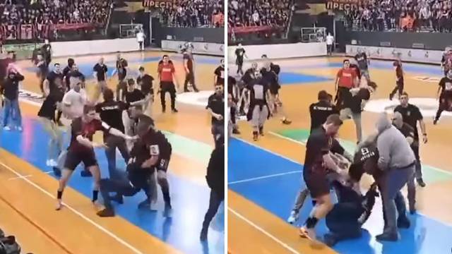 VIDEO Grdosija od 110kg prebila svojeg navijača: Rukometaš Vardara šaketao ga je na podu