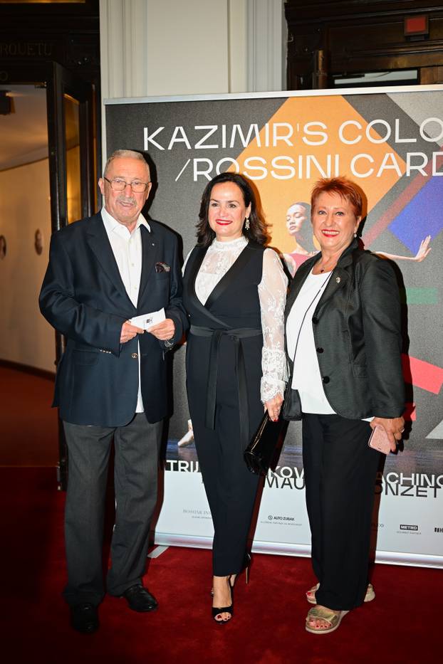 Zagreb: Poznati na premijeri  "Kazimir’s Colours / Rossini Cards" u HNK