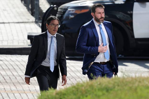 Mark Chavez, a doctor accused of supplying ketamine to 'Friends' actor Matthew Perry before his death, arrives in federal court, in Los Angeles