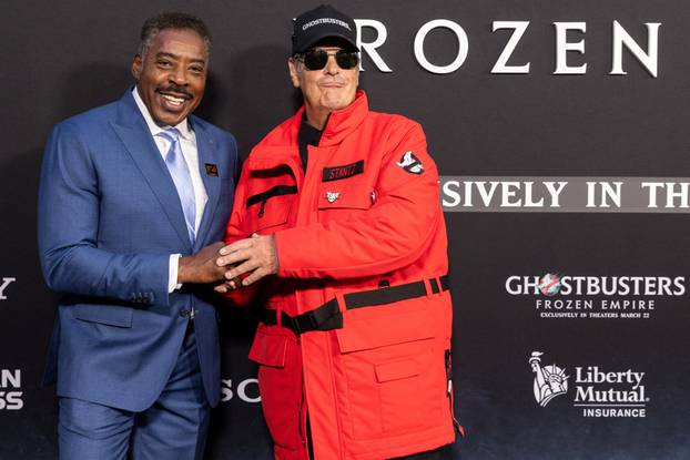 The world premiere of "Ghostbusters: Frozen Empire” in New York