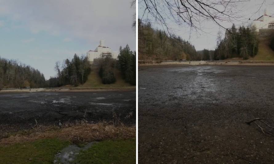 Muljevito Trakošćansko jezero nije se čistilo preko 60 godina: 'Ima više od dva metra mulja...'