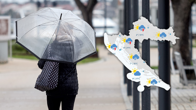 Kiša s grmljavinom, olujni udari bure podno Velebita: Evo kakvo vrijeme će biti do kraja tjedna...