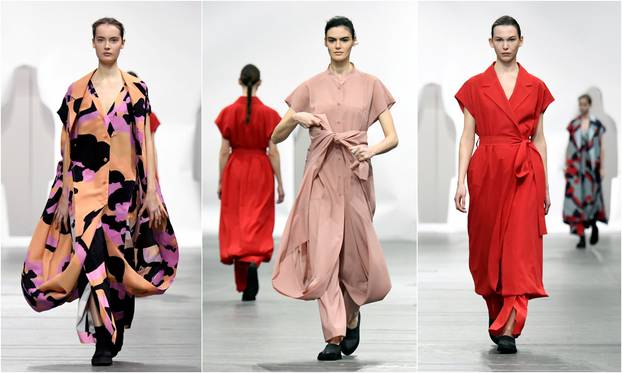 Issey Miyake collection show at Paris Fashion Week