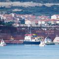 Prosvjedovalo je 30-ak radnika Hrvatske brodogradnje 'Trogir'