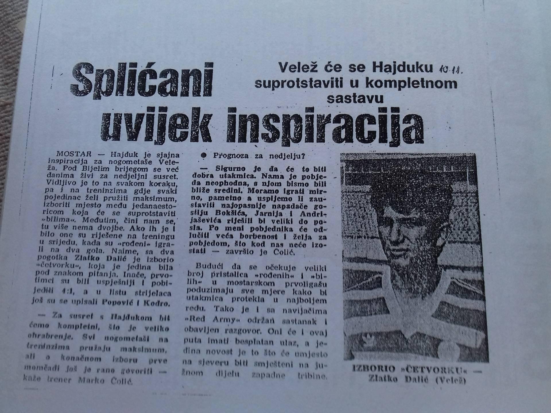 Branio je Livno u ratu, sanja o svjetskom naslovu i - Hajduku