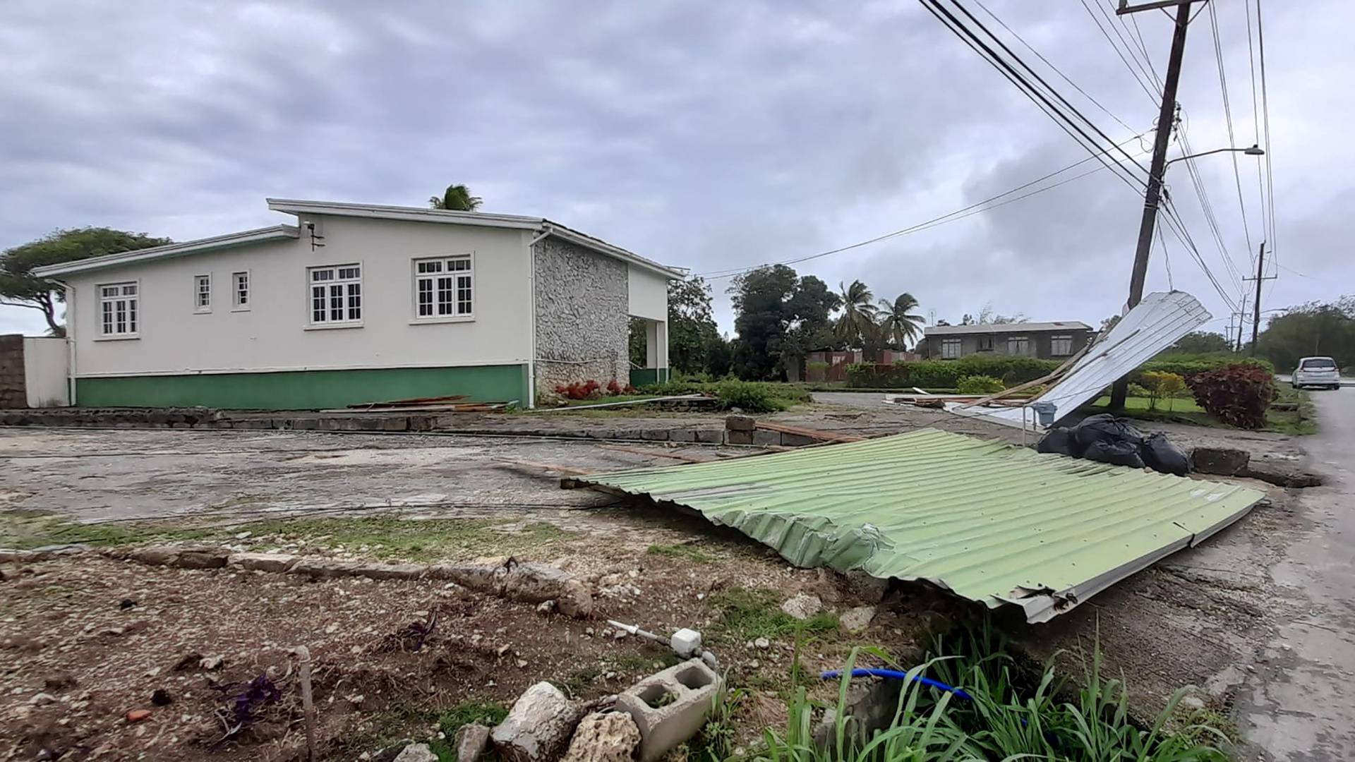 Hurricane Elsa passes through Barbados