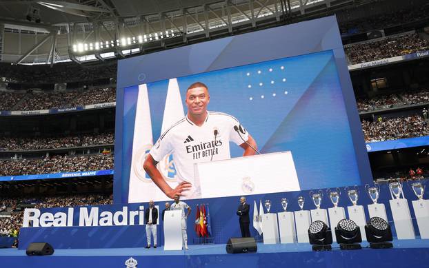 Real Madrid unveil Kylian Mbappe