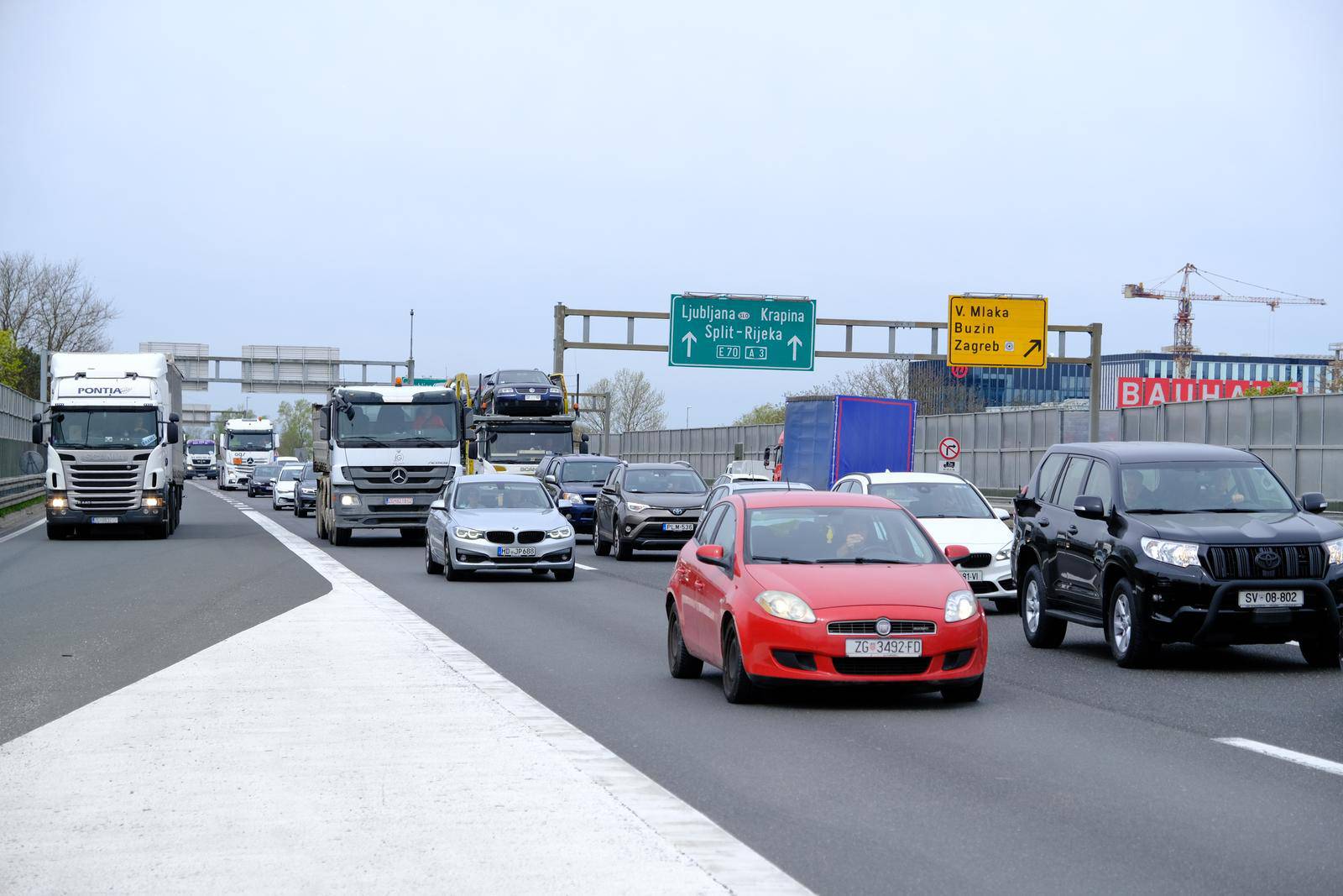 Zagreb: Gužve na obilaznici zbog početka radova